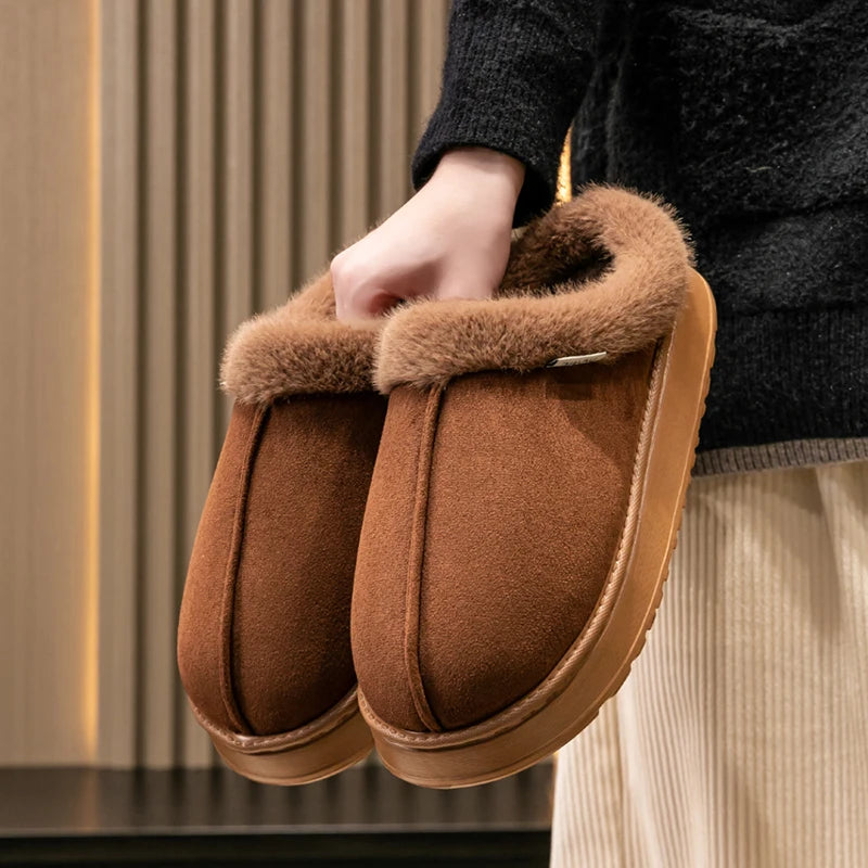 Women's Winter Slippers Arch Support Plush Indoor House Shoes Zpaxo Coffee 1 36-37