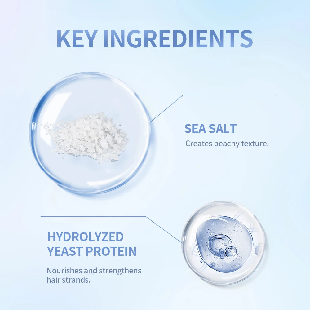 Sea Salt Spray for Hair Water Spray Dry Shampoo for Hair Volumizing Delayer Detangler Volumizer Styling Products Care Hair spray Zpaxo