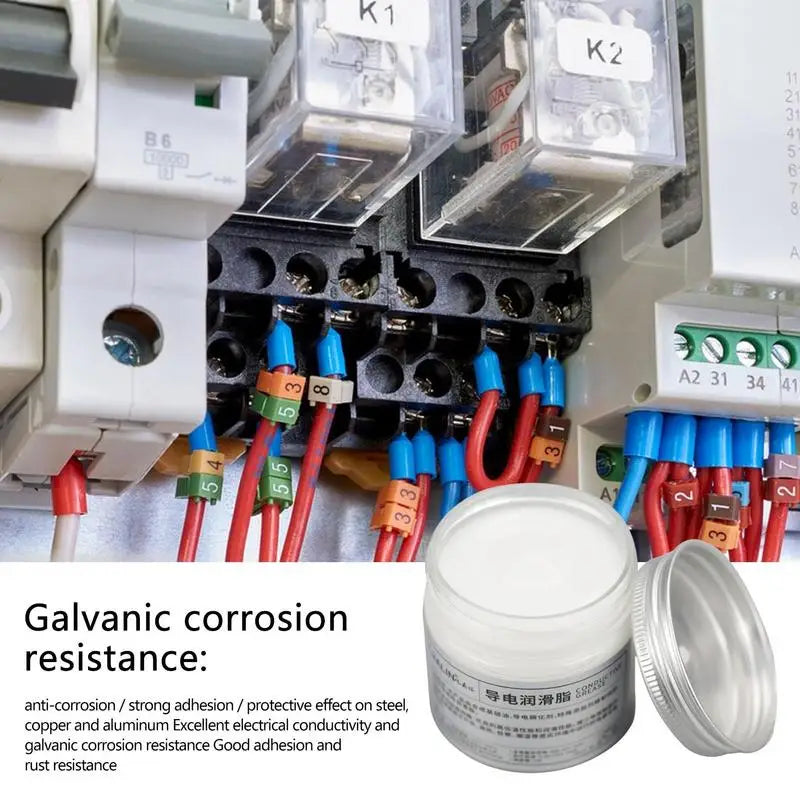 Electric Contact Grease 100g Conductive Paste Electricity Compound Grease For Low Resistance Value For Household Appliances Zpaxo