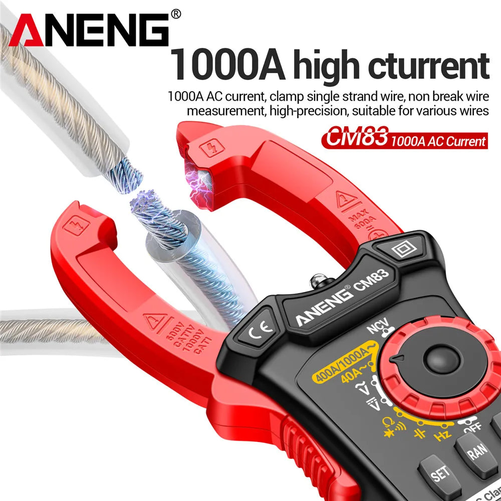 Digital Clamp Multimeter ANENG CM83 Tester 4000 Count AC DC Current