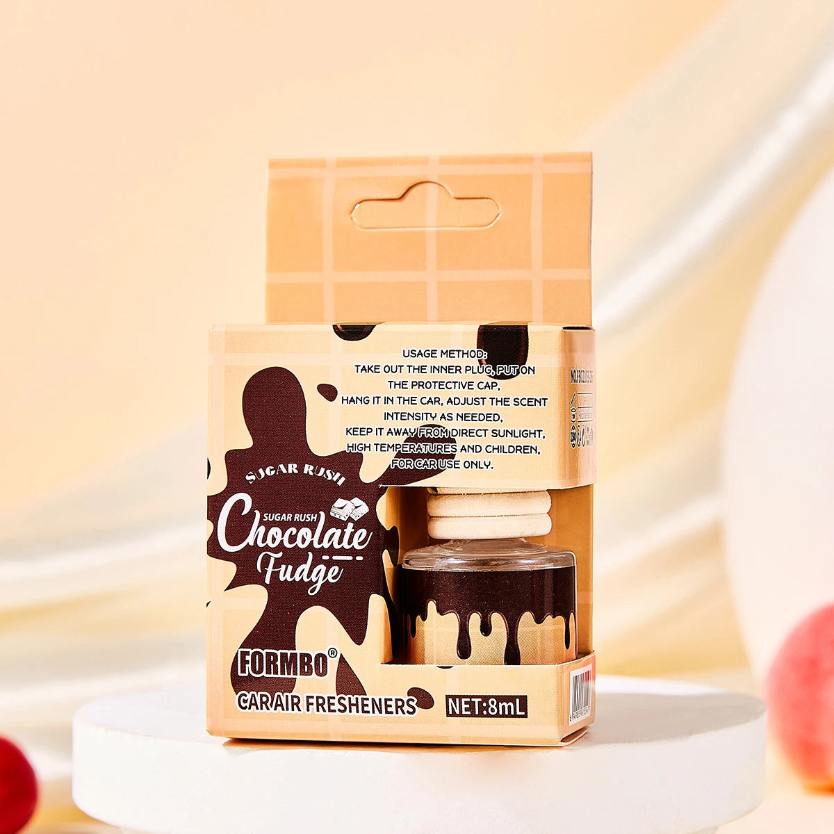 Luxury Hanging Car Air Freshener Pendant – 8ml Scent Diffuser Car Air Freshener Zpaxo CHOCOLATE
