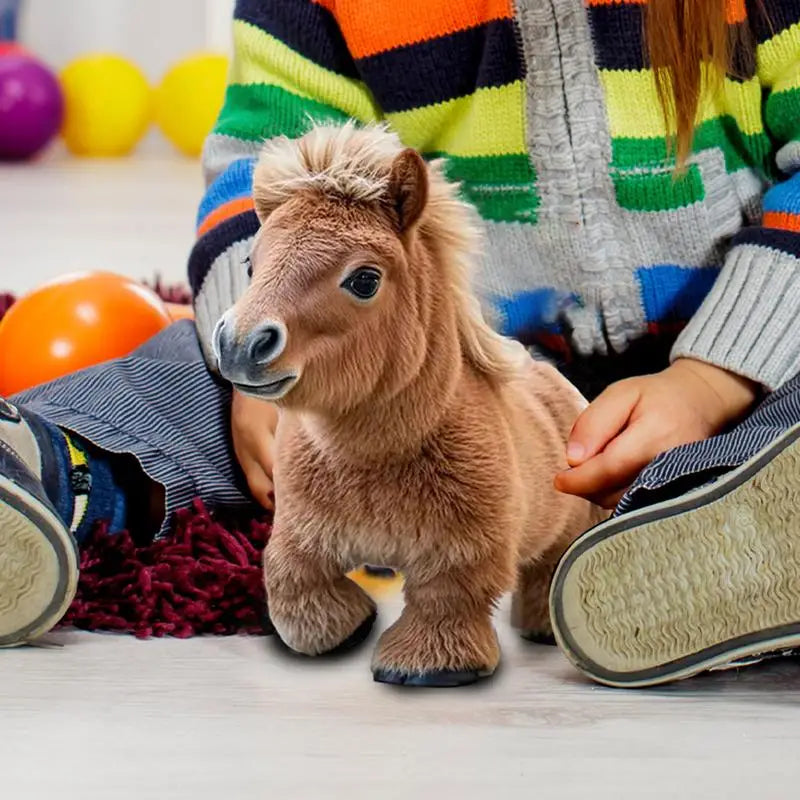 Kids Horse Toys Horse Stuffed Animal With Movement & Sounds Early Educational Toy Interactive Electronic Pet For Girls Boys Zpaxo