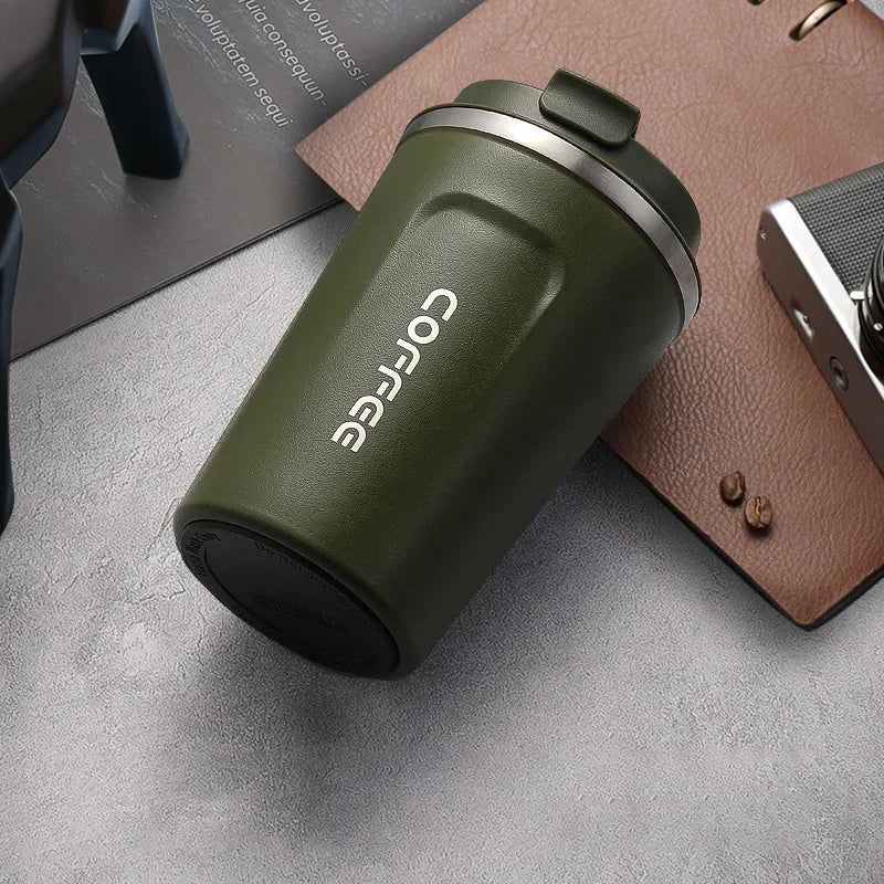 380 Thermal Mug Coffee Cup Stainless Steel Keeps Cold Heat Portable