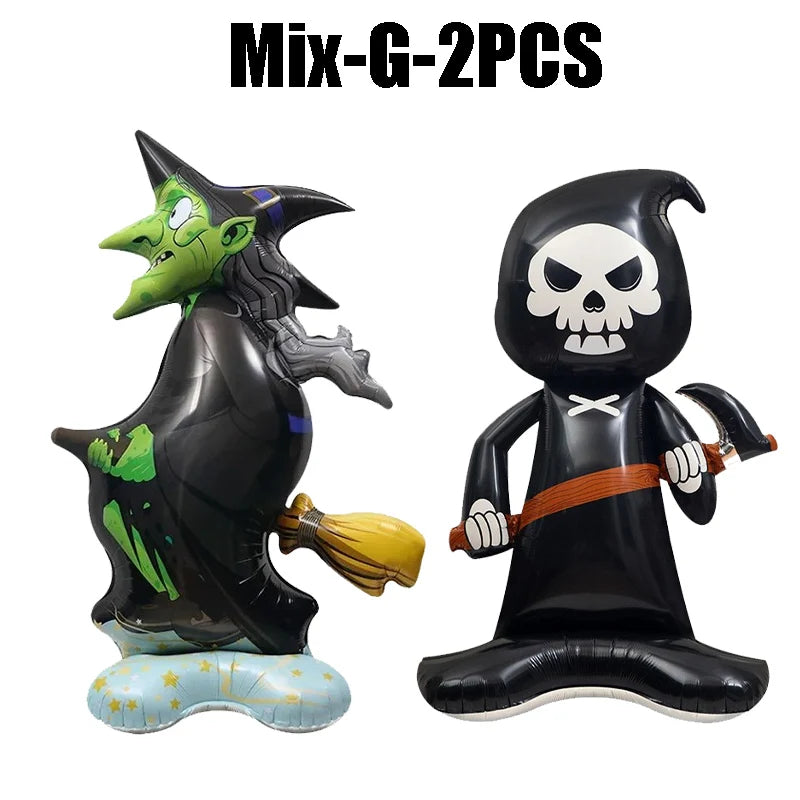 Inflatable Halloween Pumpkin Tree Foil Balloon Giant 5ft Standing