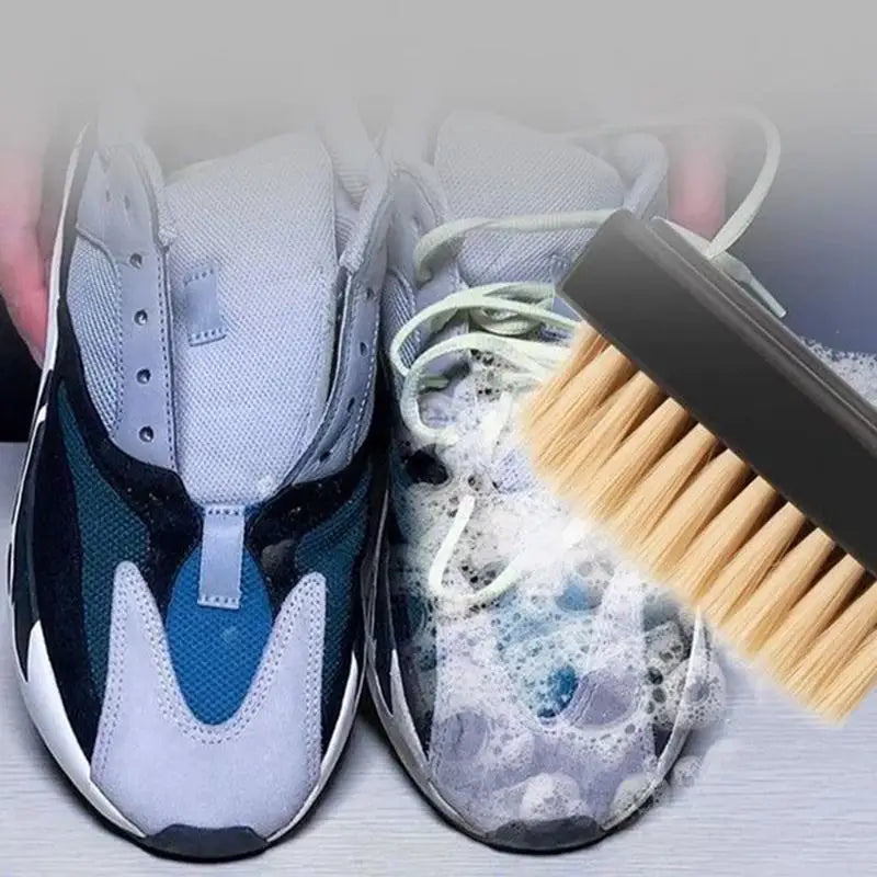Nylon Shoe Brush Soft Hard Bristle Combo Cleaning White Shoes Canvas Zpaxo