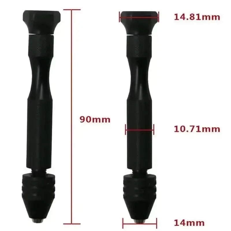 1/11Pcs Mini Hand Drill With 0.3-3.2mm Drill Bits Set Rotary Tools For Models Hobby DIY Wood Craft Handmade Tools Zpaxo