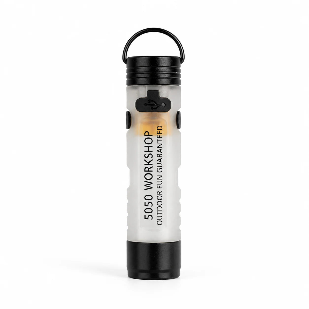 Mini 5050 Rechargeable LED Pocket Flashlight Clip-On Hat Light Keychain Torch Portable Work Lamp for Camping Hiking Outdoor Use Zpaxo White