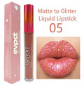 15 Colors Glitter Glossy Makeup Liquid Lipstick Professional Matte Zpaxo 05