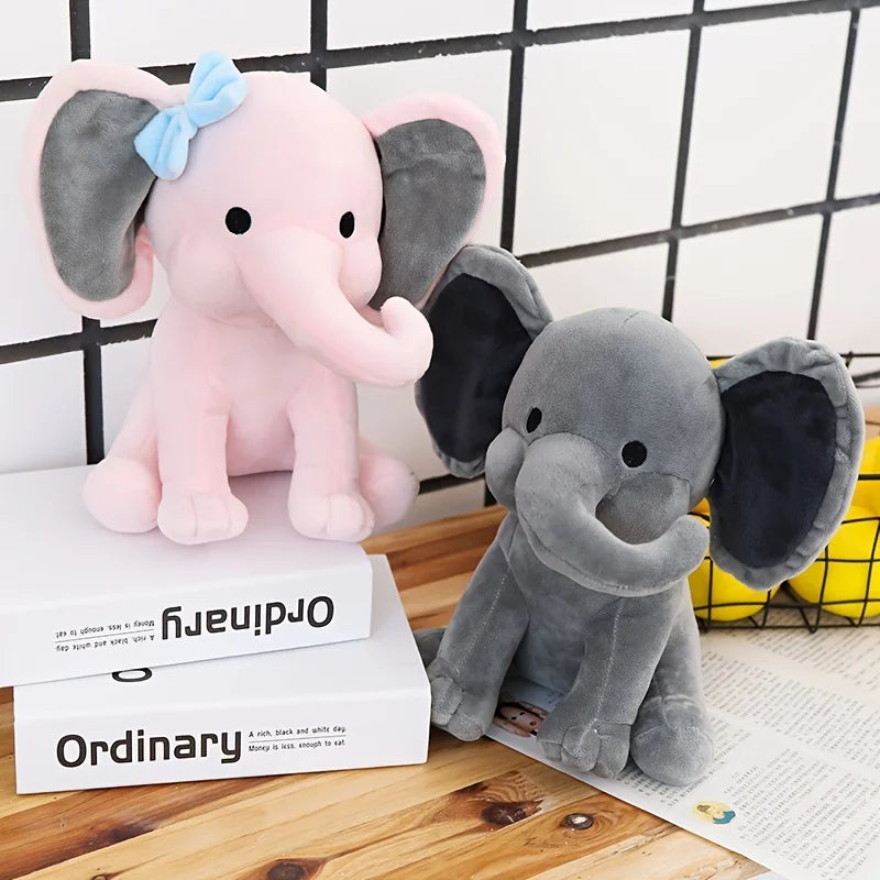 Comfort Sleeping Elephant Doll Pink Grey Plush Toy Children Birthday
