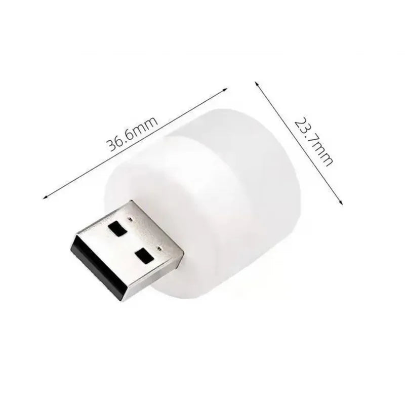 Mini USB LED Night Light – Plug-In Portable Reading Lamp