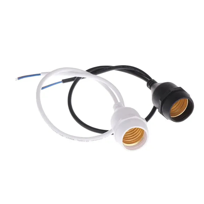 Waterproof E27 Lamp Holder Power Cord Socket 20 30 50 100 Outdoor Zpaxo