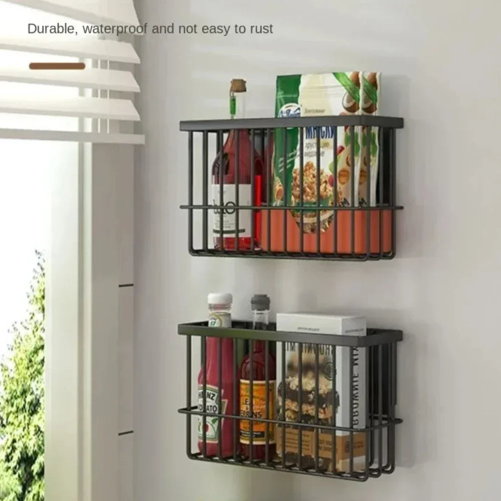 Multifunctional Refrigerator Magnetic Storage Racks Basket Kitchen Zpaxo