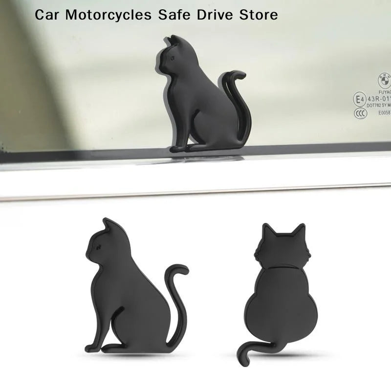 Cute 3D Metal Cat Sticker Personalized Car Emblem Originality Body