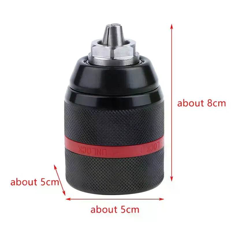 Keyless Metal Drill Chuck Lock Ratchet Self-locking 1 2-20UNF Thread Zpaxo