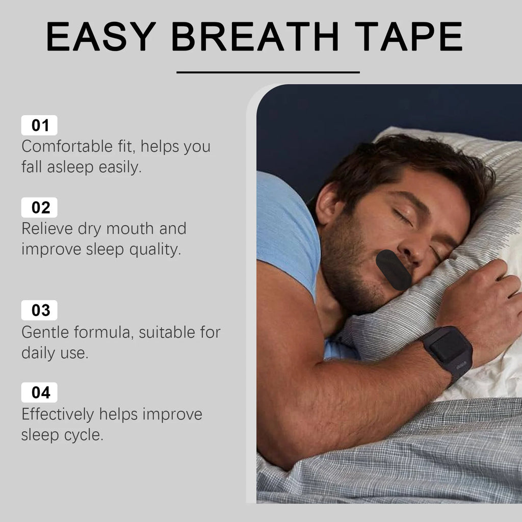 Mouth Tape for Sleep – Anti-Snoring Moisturizing Strips 30ct Sleep Mouth Tape Zpaxo