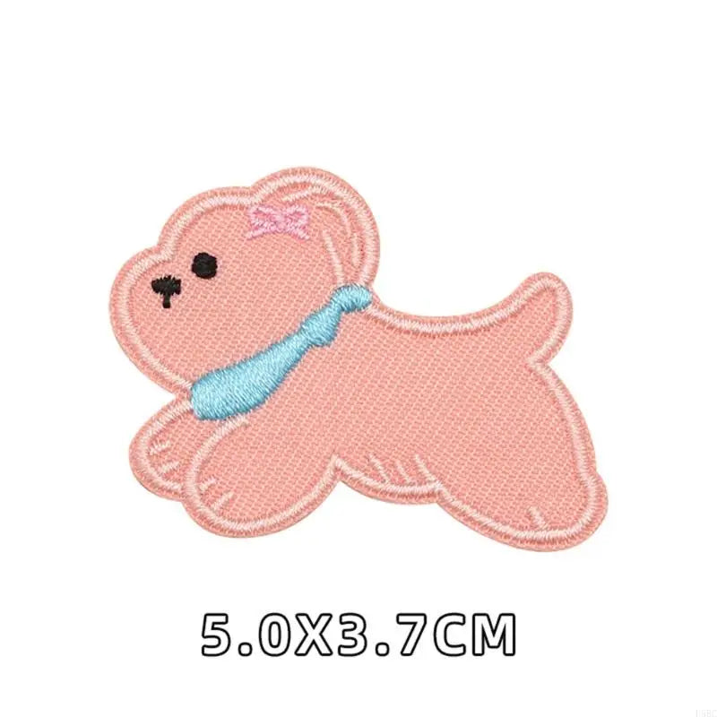 Dog Animal Embroidered Iron Fabric Patches Jackets Backpacks Dress Hat