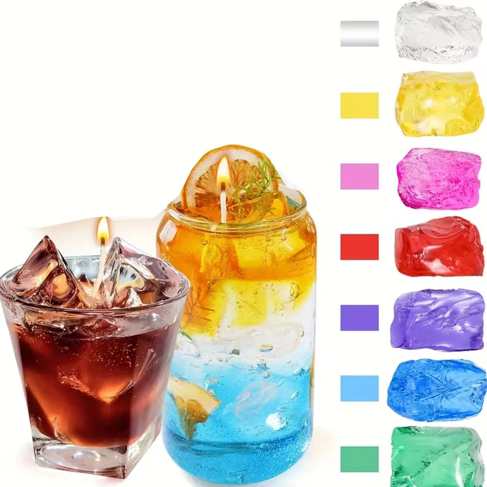 100g Crystal Jelly Wax for DIY Candle Making – Blue Red Green Candle Making Wax Zpaxo