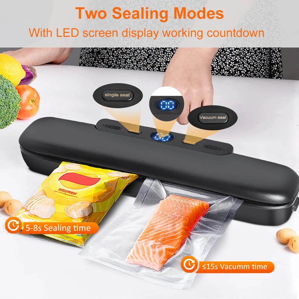 Vacuum Sealer Food Packaging Sealing Machine Household Automatic