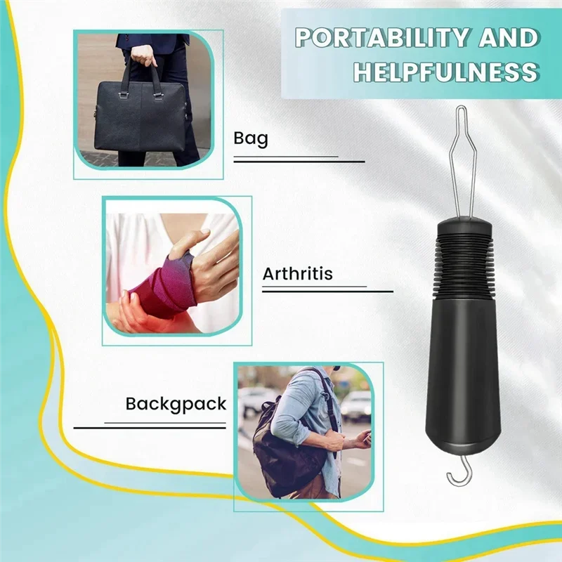 Button Hook & Zipper Pull Helper – Non-Slip Dressing Aid