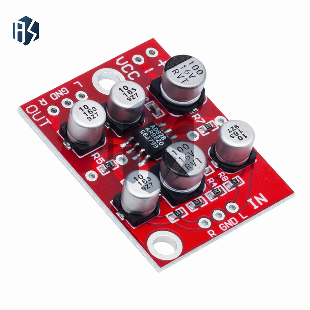 5V-15V Wide-range DC AD828 Preamplifier Hi-fi Stereo Module Car Audio Zpaxo