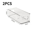 Clear Stackable Storage Organizer Box – Fridge, Kitchen & Desk Storage Organizer Box Zpaxo S 2PCS