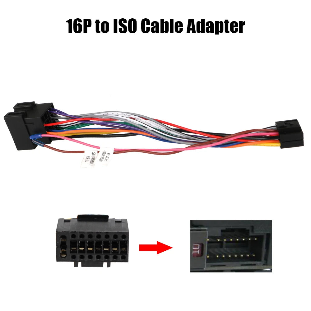 Wire Harness Adaptor Car Stereo Radio ISO Standard Connector Adapter
