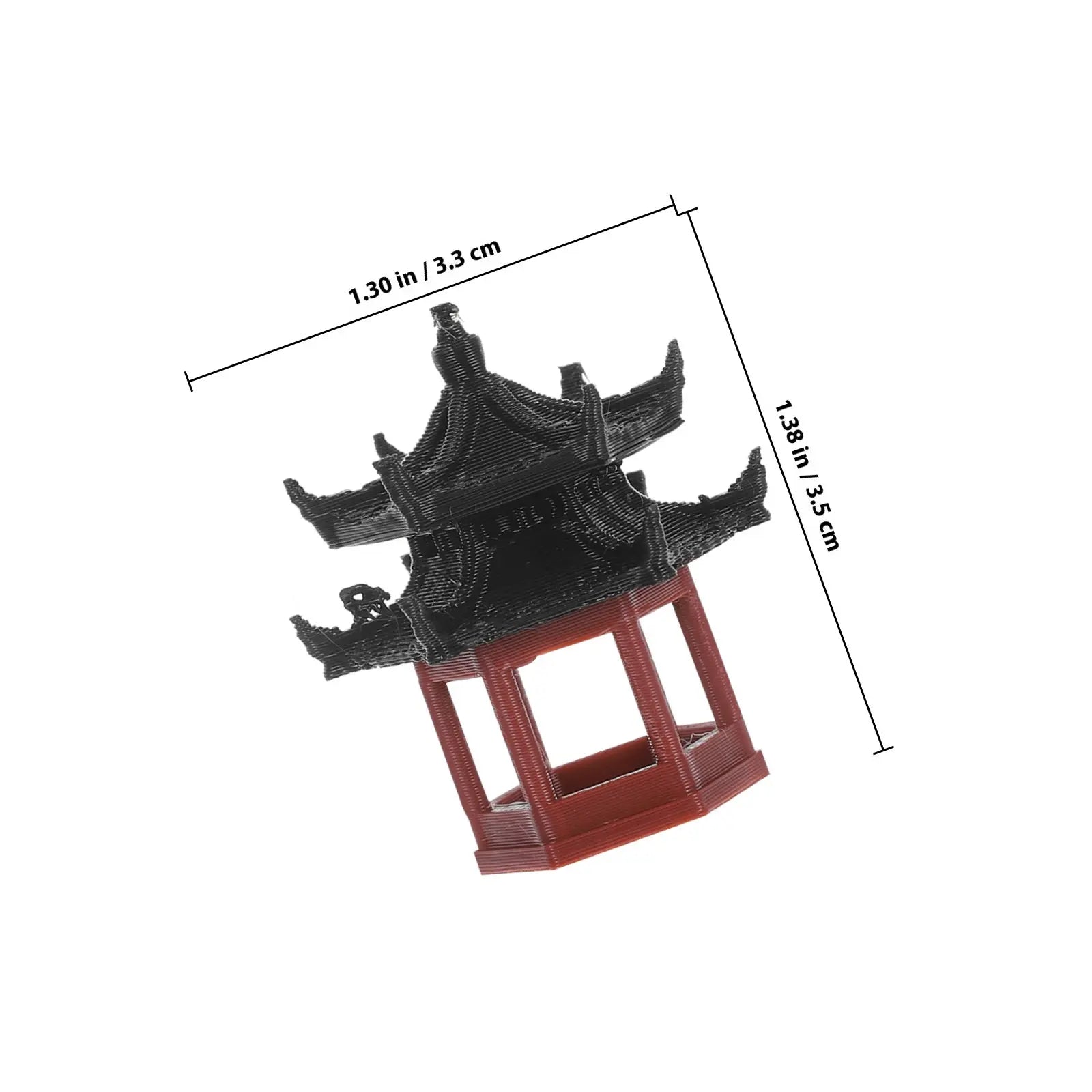 Chinese Mini Pavilion Statue Bonsai Aquarium Garden Desktop