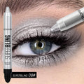 1PC Flashing Eyeshadow Stick, Pearlescent Flicker Finish, with Built-in Brush, Easy To Apply, Suitable for Music Festivals Zpaxo 08