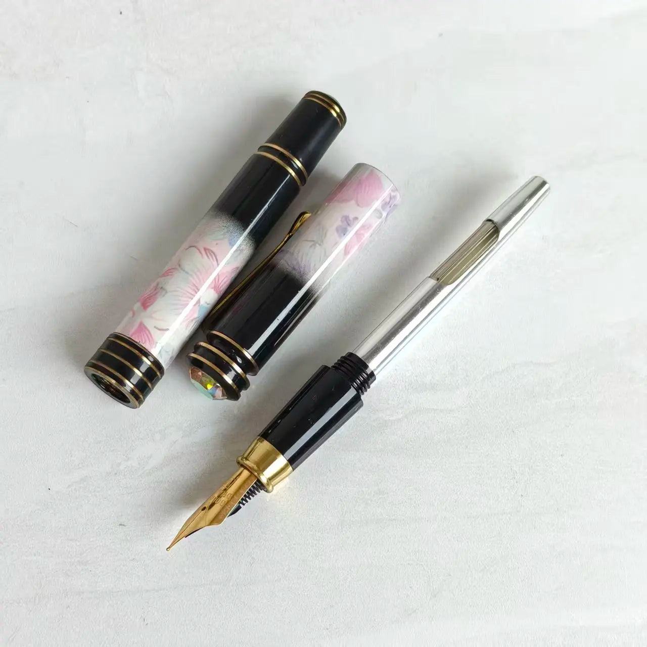 DANDONG Early Vintage Golden Dragon Prince Large Size Thick Barrel Fountain Pen Unique Rare Collectible One Item One Picture Zpaxo