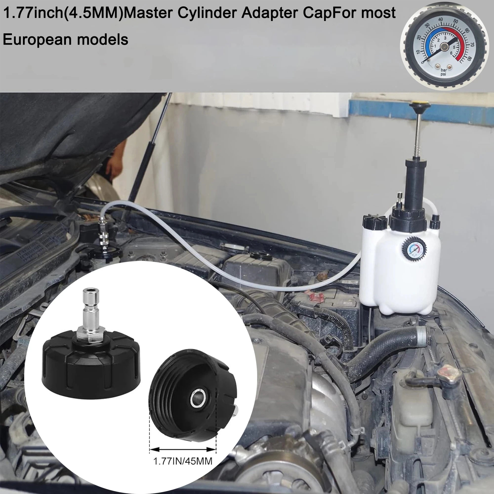 Car Manual Brake Fluid Bleeder Vacuum Pressure Pump Professional