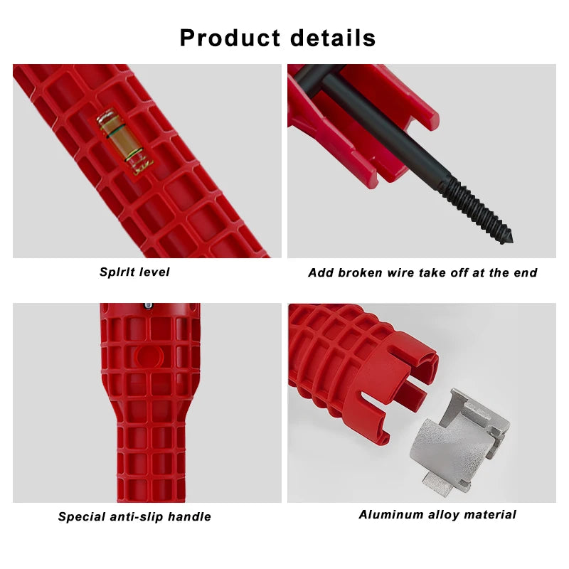14-in-1 Multi-functional Wrench Sink Faucet Plumbing Repair Tool