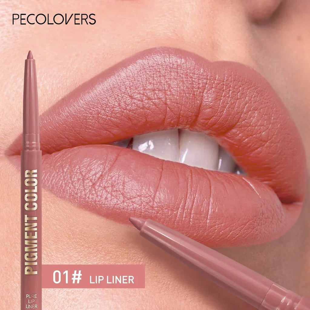 Matte Lip Liner Pen Long-lasting Waterproof Easy Glide Moisturizing Zpaxo 01