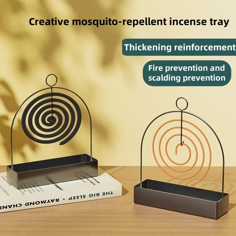 1pc Mosquito Coil Stand, Metal Material, Suitable for Hanging Mosquito Coils or Sandalwood Incense, Applicable to Decorating Zpaxo