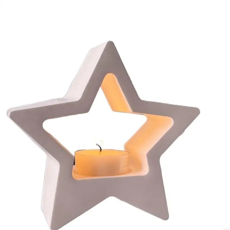 Hollowed Heart Silicone Holder Mold Easy Demolding Tealight Molds