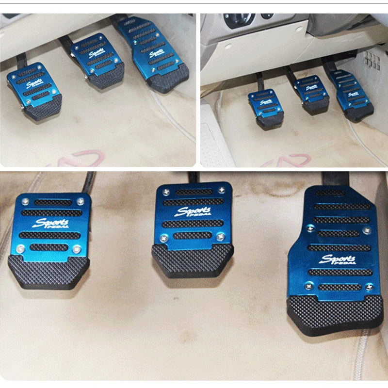 Aluminum Non-Slip Car Pedal Covers – Brake & Gas Pad Set