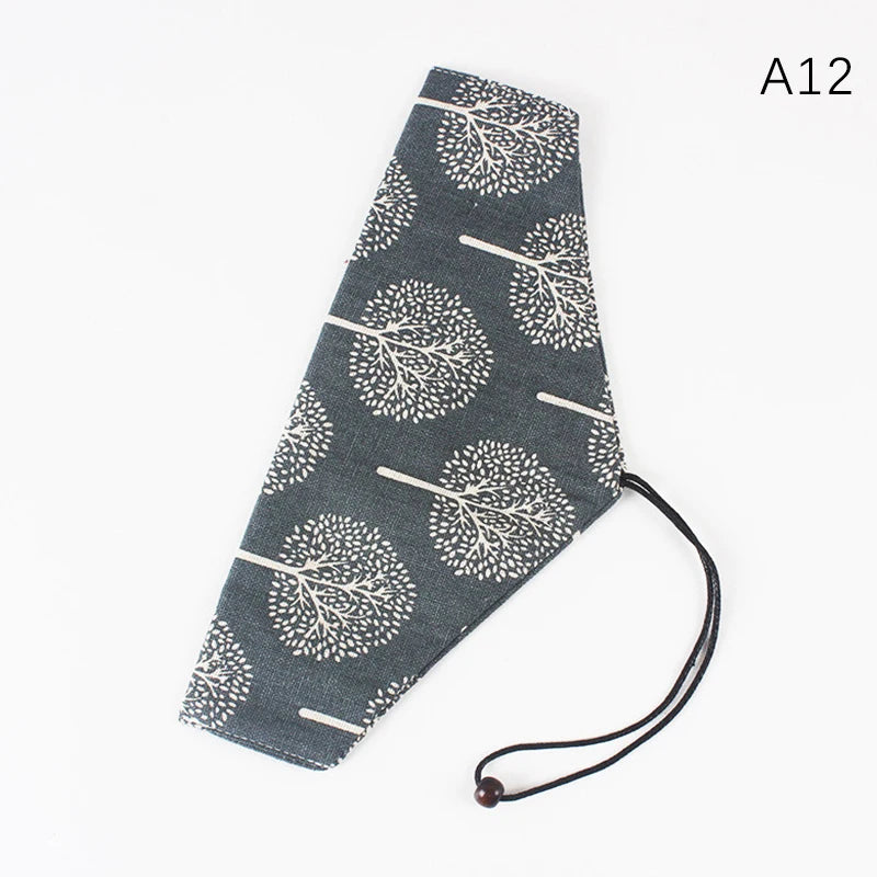 CMPortable Tableware Bag Japanese Printed Reusable Drink Straw Zpaxo A12