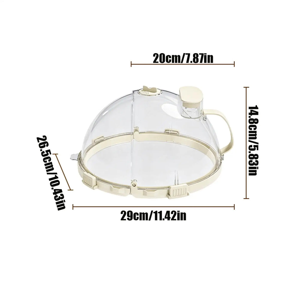 Microwave Cover Food Clear Heat Resistant Anti-splash Guard Oven