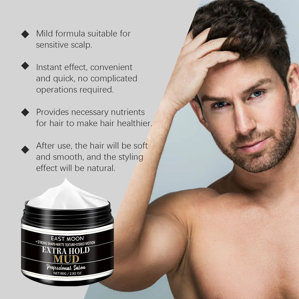 Keratin Hair Styling Cream Strong Hold Reduce Curly Matte Finished Keep Smoothing Non Sticky Improve Frizz Men Hair Shaping Gel Zpaxo