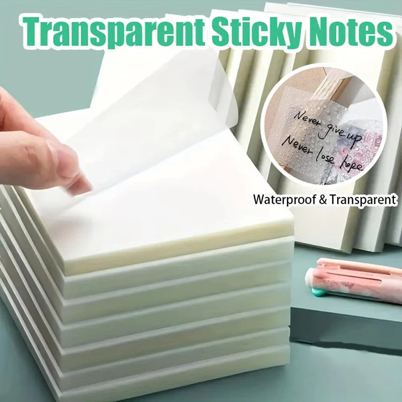 50 Sheets PET Waterproof Posted Notes Matte Writeable Surface