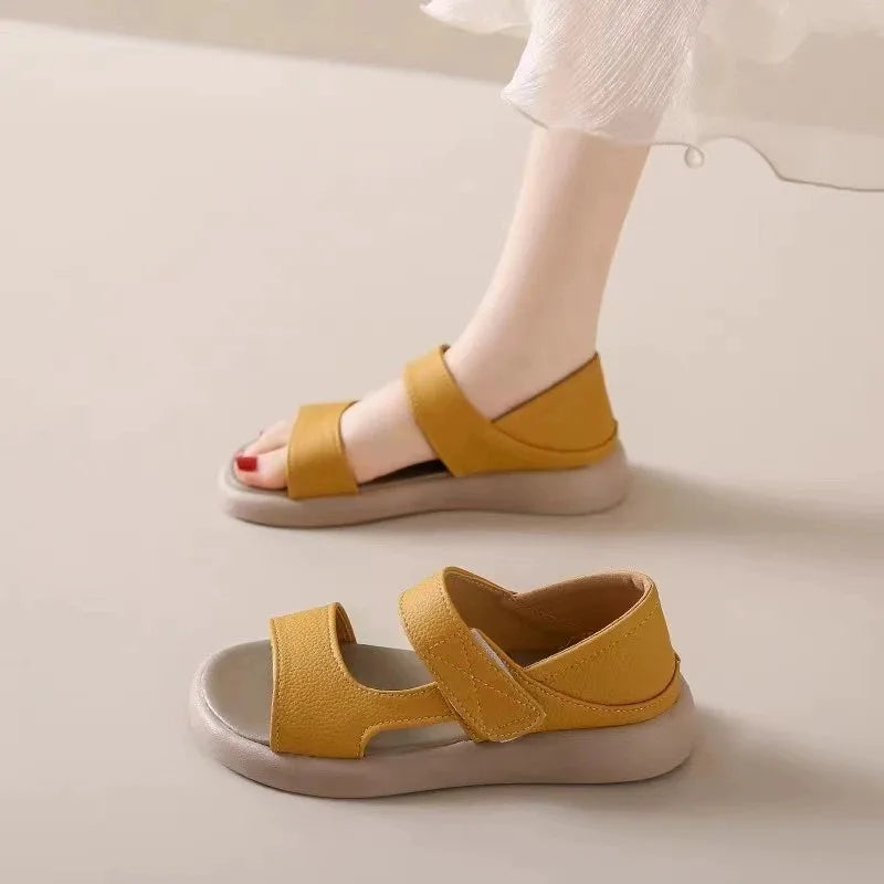 Women's Sandals Summer Wear Platform Soled Casual Fashion Beach Shoes