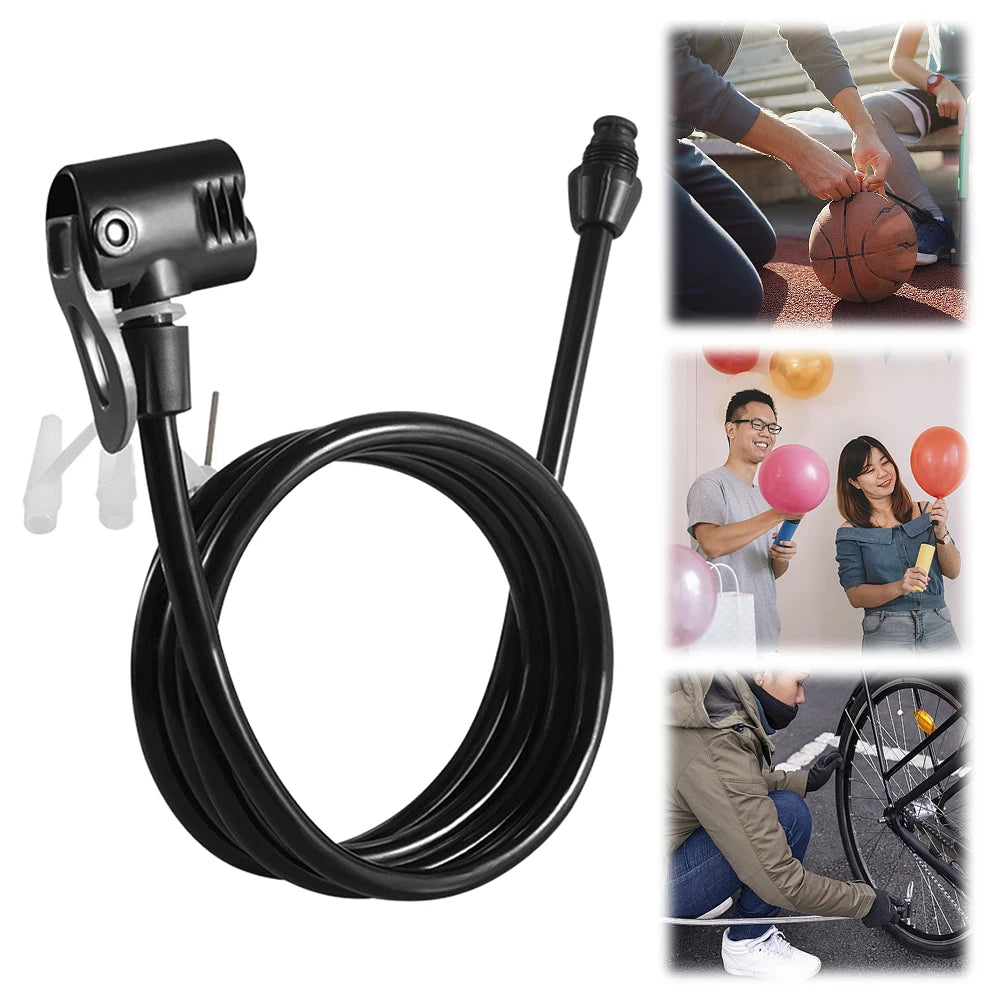 Bicycle Air Pump Extension Hose Tube Bike Inflator US UK French Valves