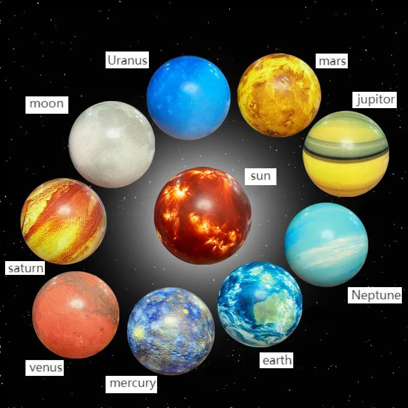 Ball Puzzle Toys Solar System Education Science Decompression Squeeze