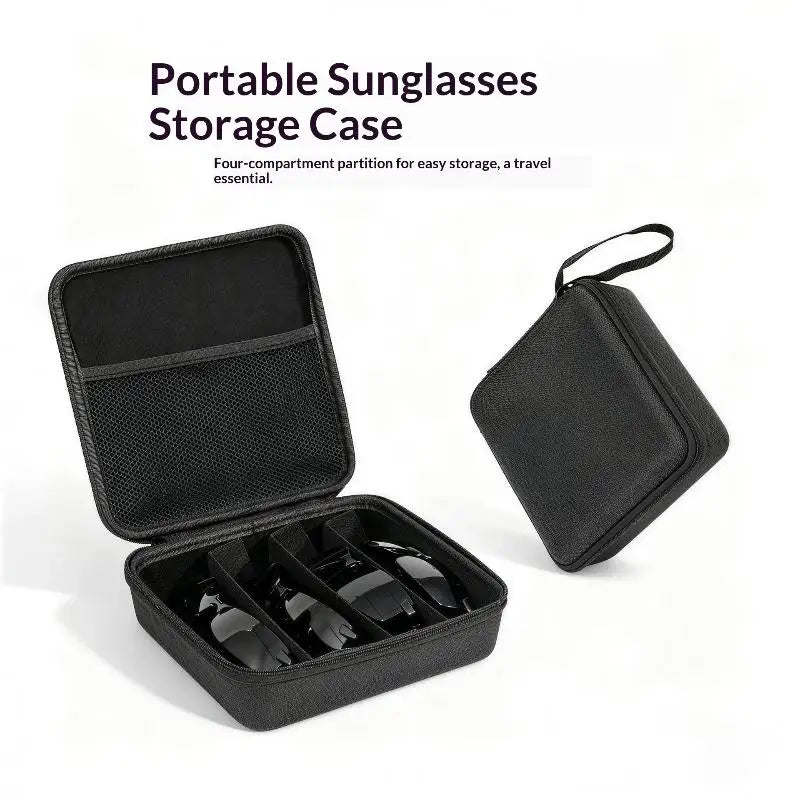 4–8 Grid Travel Eyeglasses Organizer Case | Sunglasses Box