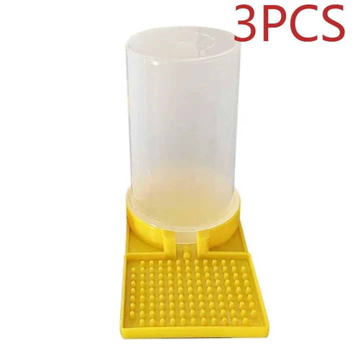 Plastic Bee Feeder – Honey Bee Water & Syrup Drinker Tool Bee Feeder Zpaxo 3PCS