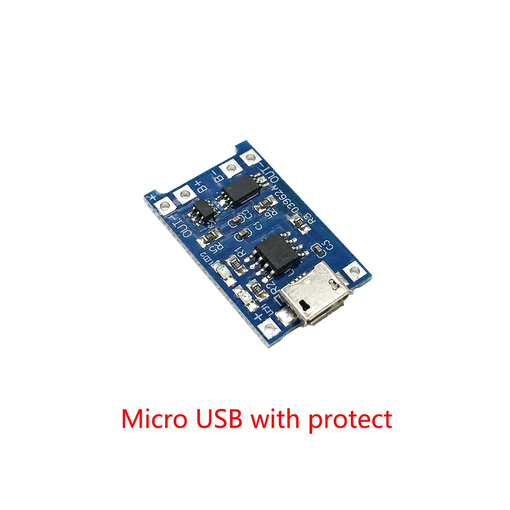 TP4056 5V 1A Lithium Battery Charging Board Module TYPE-C USB Interface Lithium Battery Charger Module Protection Dual Functions Zpaxo