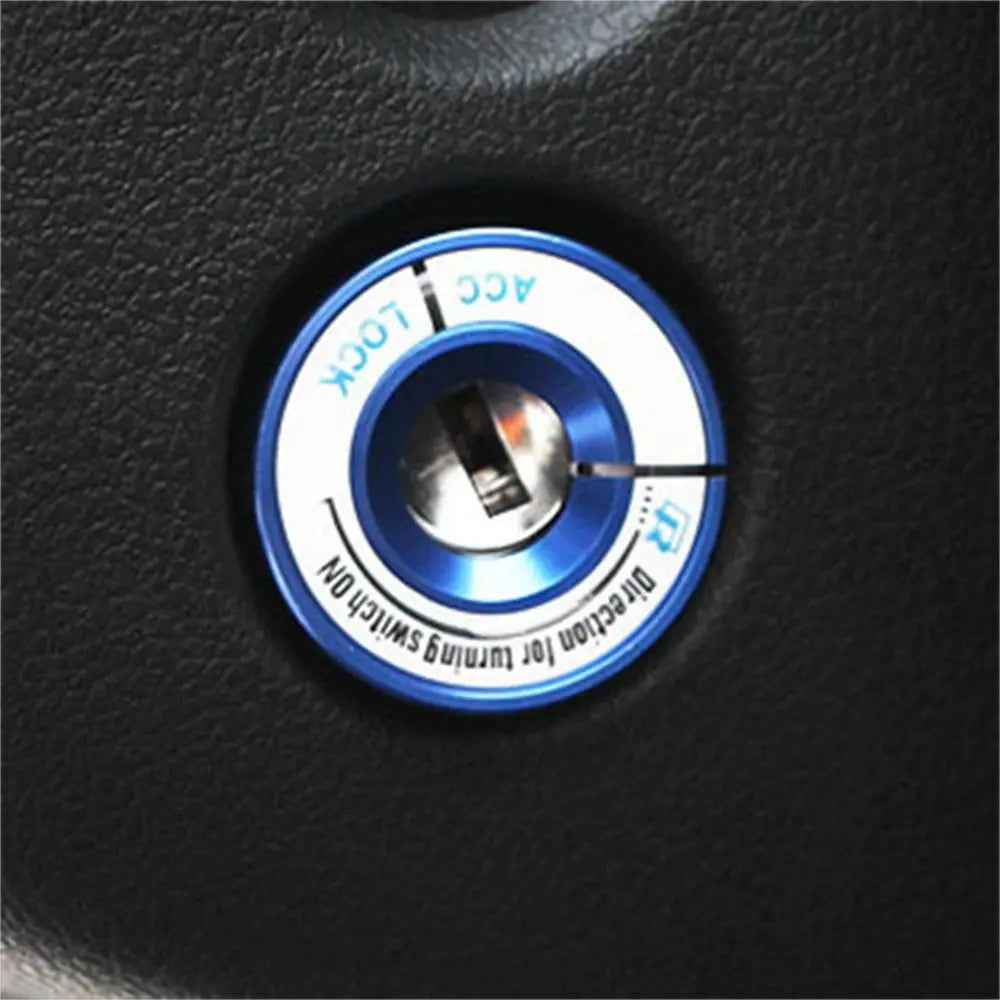 Aluminum Alloy Start Stop Button Car Decor Cover Ignition Switch Key Zpaxo