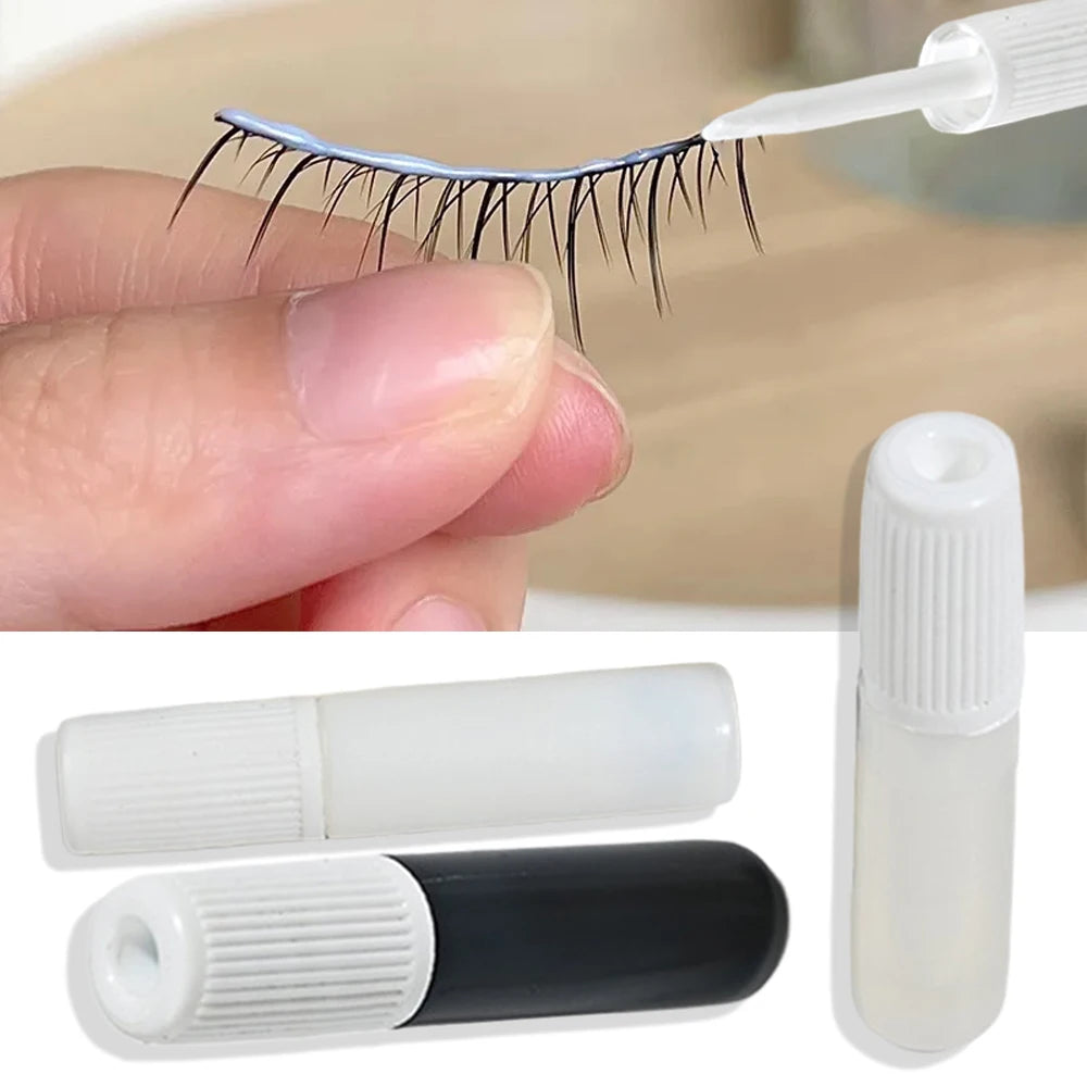 1/3Pc Black White Clear Mini Eyelash Glue Flawless Eyelash Beauty Adhesive Smooth Fast Drying for DIY Repair Bonding Cosmetics Zpaxo