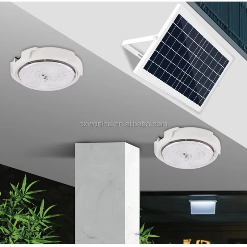 100W 200W 300W Solar Lights 1000Lumen Outdoor Indoor Home Intelligent Solar LED Ceiling Pendant Light with Remote Control Zpaxo