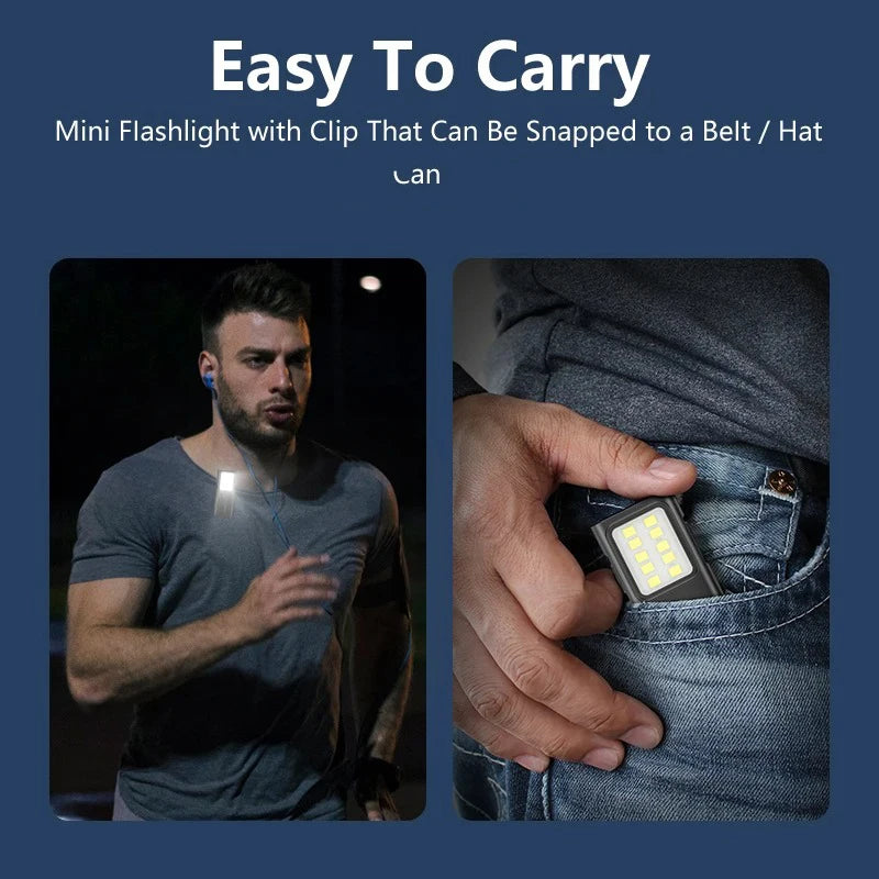Mini EDC LED Keychain Flashlight – USB-C Rechargeable, 350+ Lumen