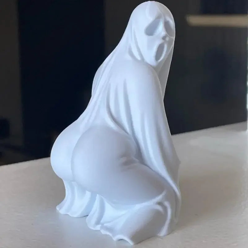 Halloween 3D Printed Big-Ass Ghost Statue Ghost Desktop Ornament Home Decor For Living Room Desktop Halloween Gift Zpaxo